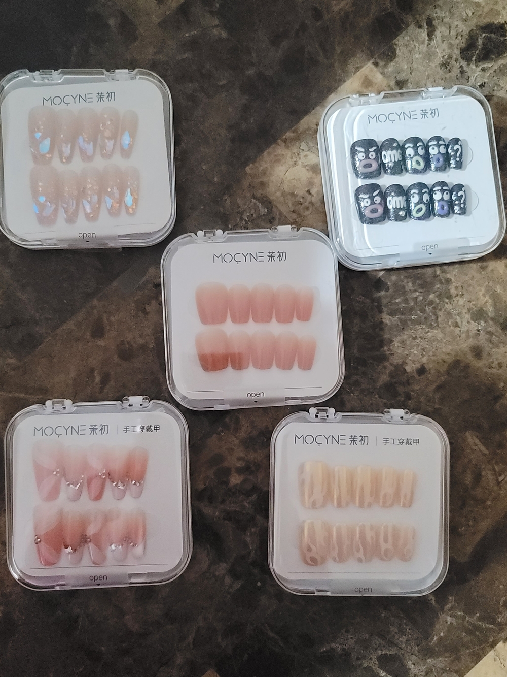 Bundle Press On Nail , Set Of 5